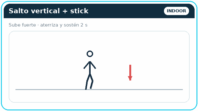 Salto vertical + stick
