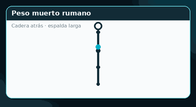 Peso muerto rumano con mancuernas
