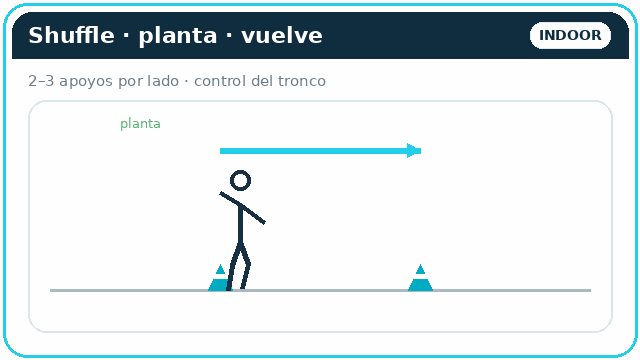 Shuffle · planta · vuelve