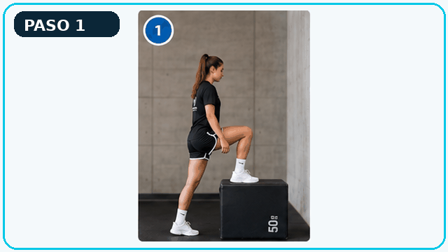 Step-up + knee drive