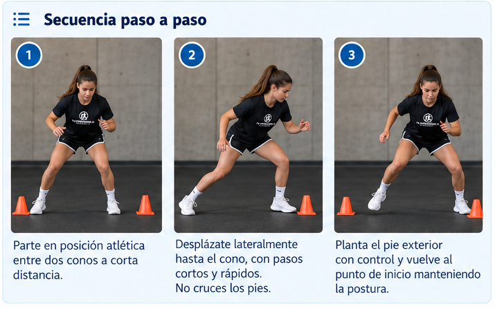 Secuencia visual de Shuffle · planta · vuelve