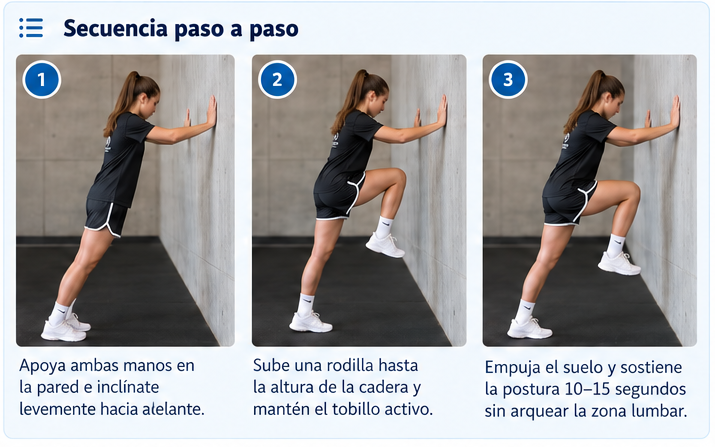 Secuencia visual de Wall march isométrico